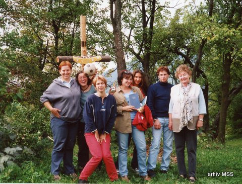 srečanje laiških misijonarjev, septembra 2000, v Šentlambertu (ga. Olga Pirker je skrajno desno)